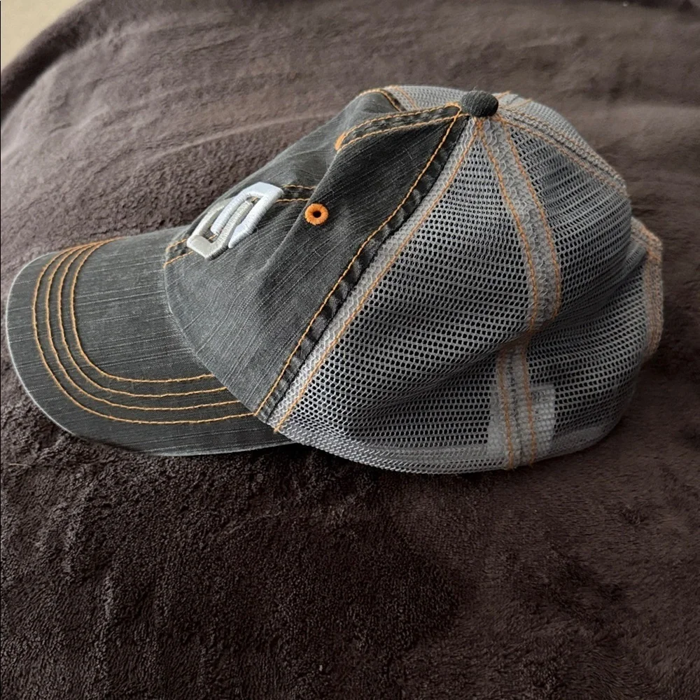 Scentlok Washed Logo Velcro Closure Hat Gray/Orange